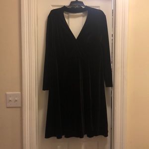 Torrid black velvet dress